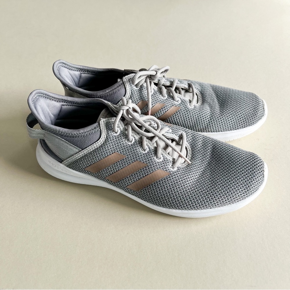 Adidas Men's Cloudfoam QT Flex Grey Athletic Shoes Size 10